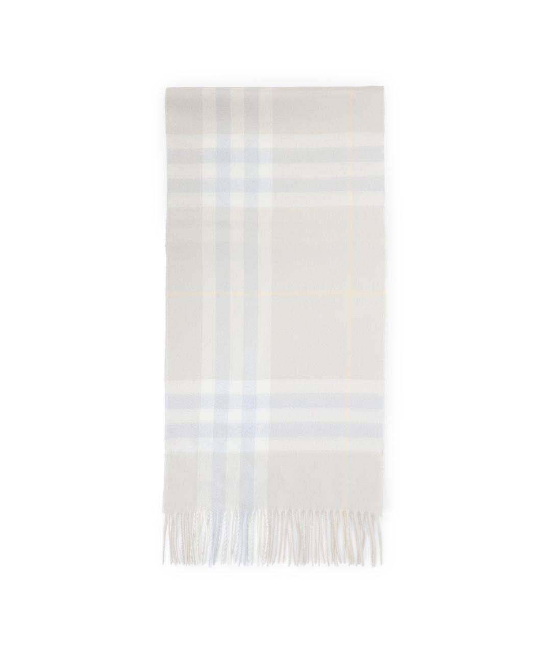 BURBERRY Серый кашемировый шарф, фото 1