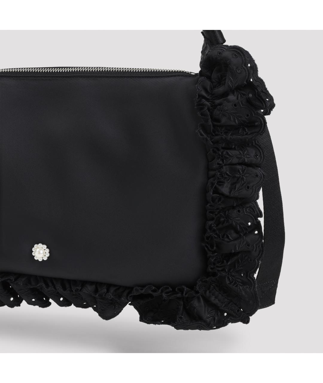 SIMONE ROCHA Черная тканевая сумка через плечо, фото 4