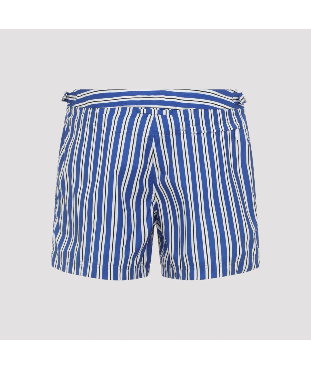 TOM FORD Синие полиэстеровые шорты, фото 2