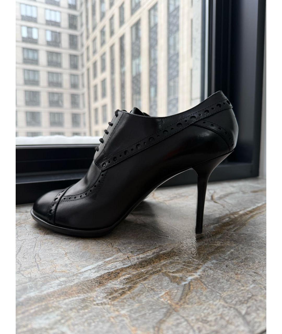 LOUIS VUITTON Черные кожаные ботильоны, фото 7