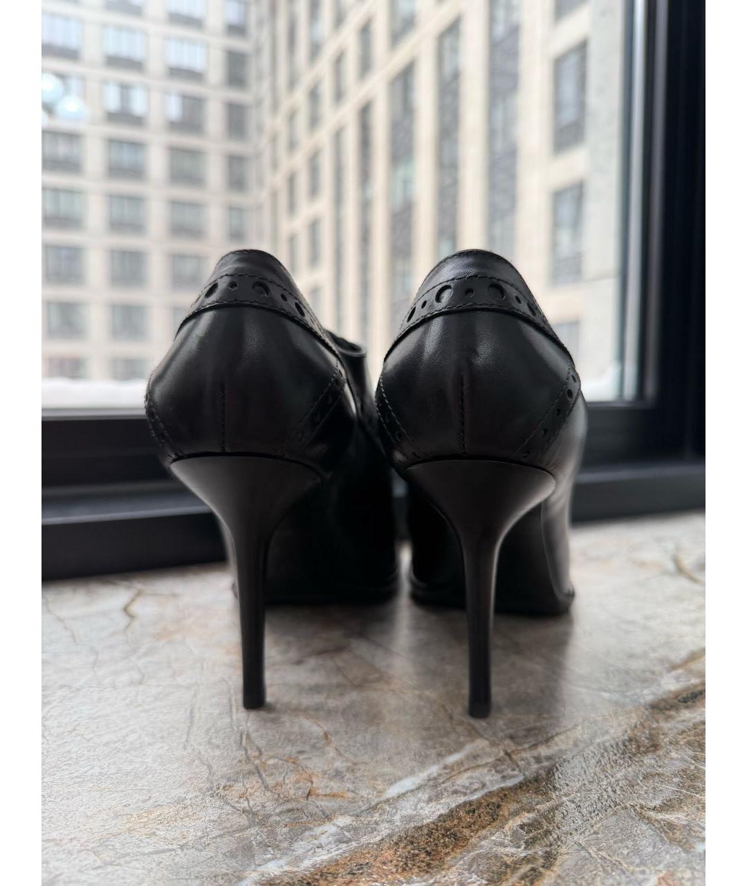 LOUIS VUITTON Черные кожаные ботильоны, фото 4