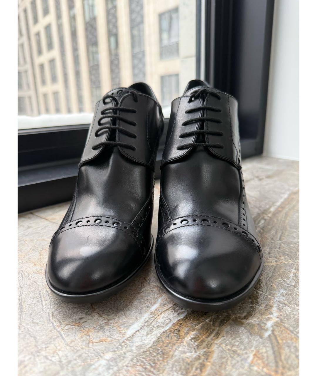 LOUIS VUITTON Черные кожаные ботильоны, фото 2