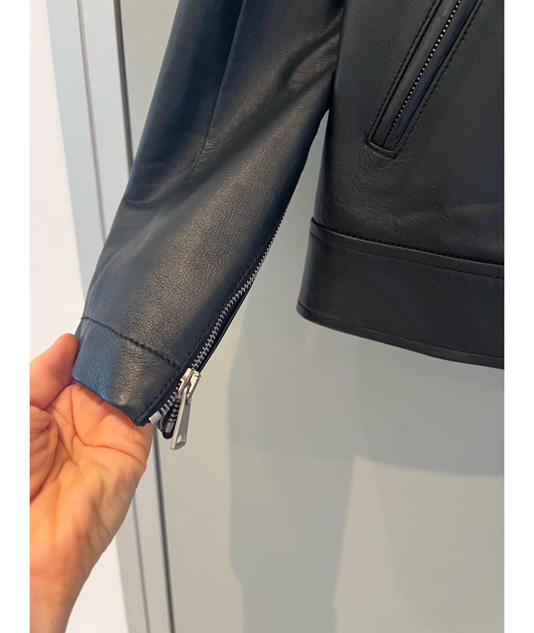 ANTONELLI FIRENZE Черная кожаная куртка, фото 5