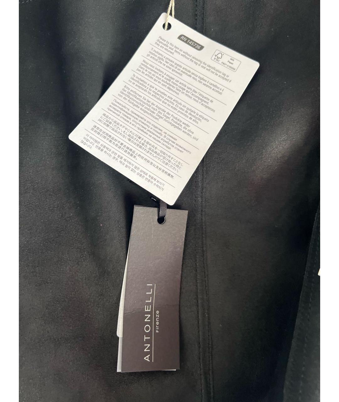 ANTONELLI FIRENZE Черная кожаная куртка, фото 8