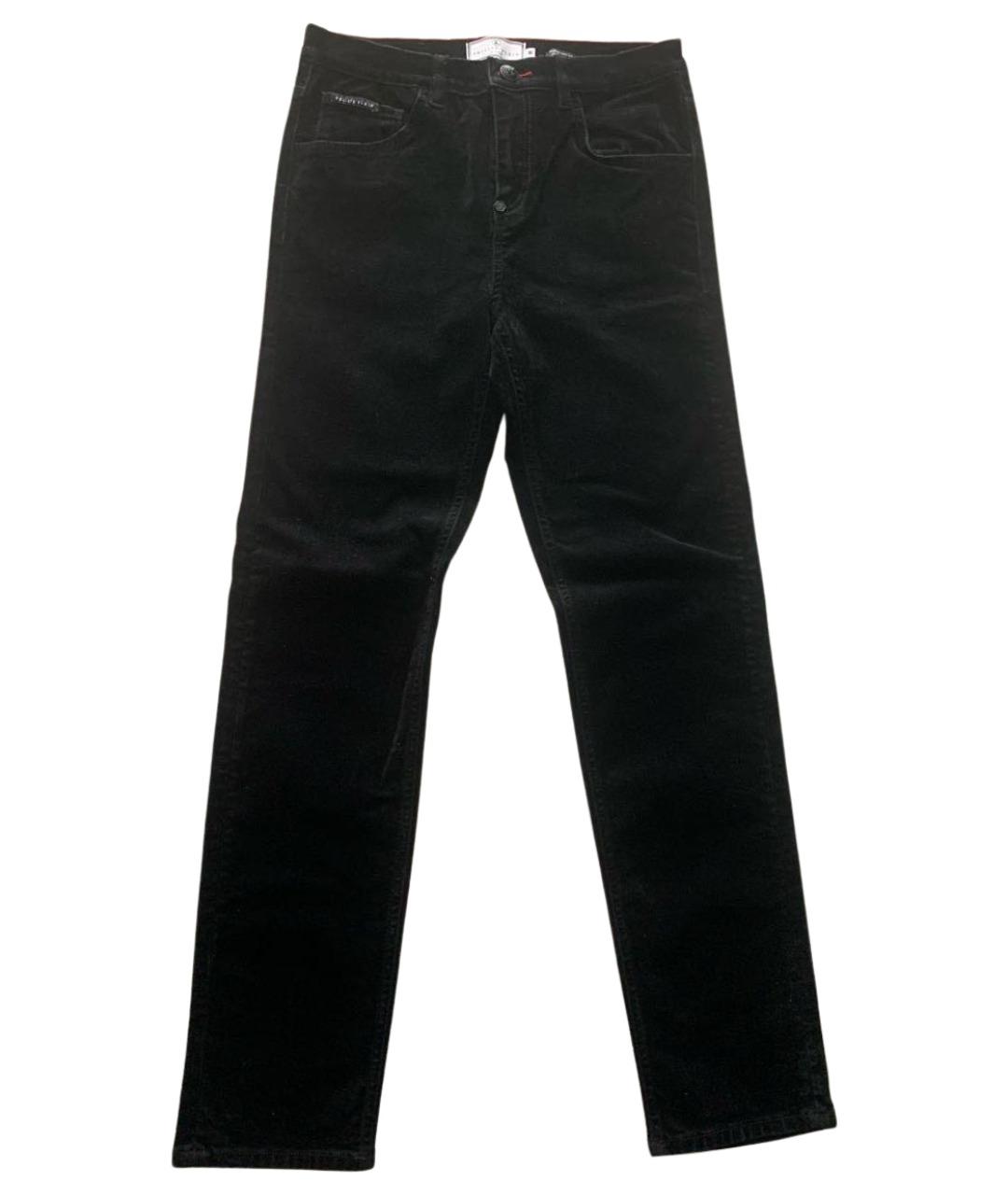 PHILIPP PLEIN JUNIOR Черные хлопковые детские джинсы, фото 1