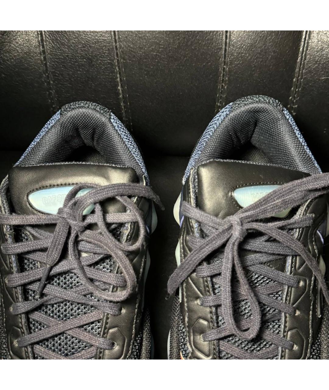 ADIDAS X RAF SIMONS Синие текстильные низкие кроссовки / кеды, фото 8