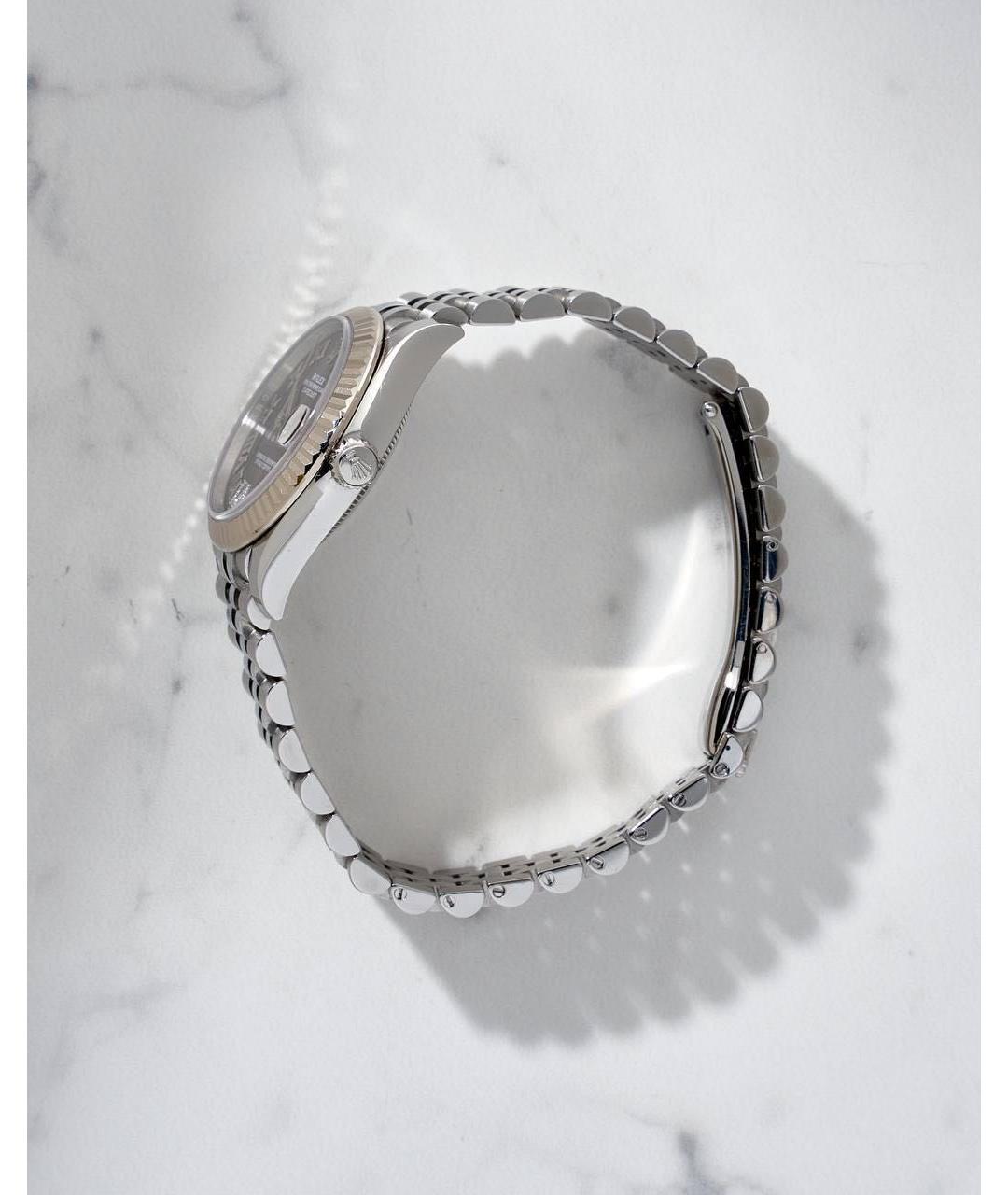 ROLEX Серебряные часы из белого золота, фото 4