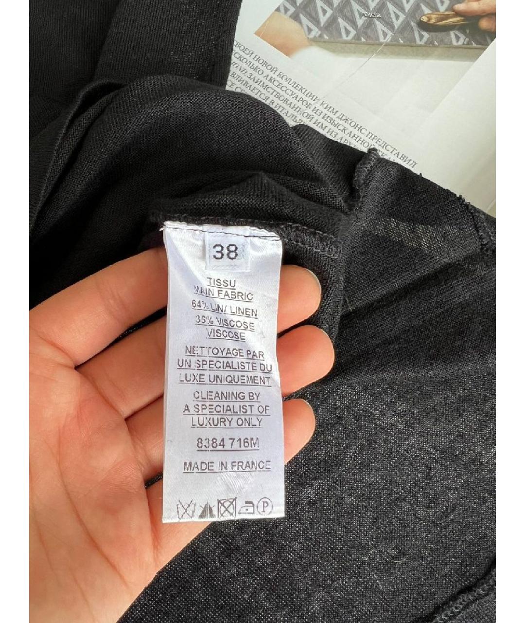 BALMAIN Черный льняной джемпер / свитер, фото 6