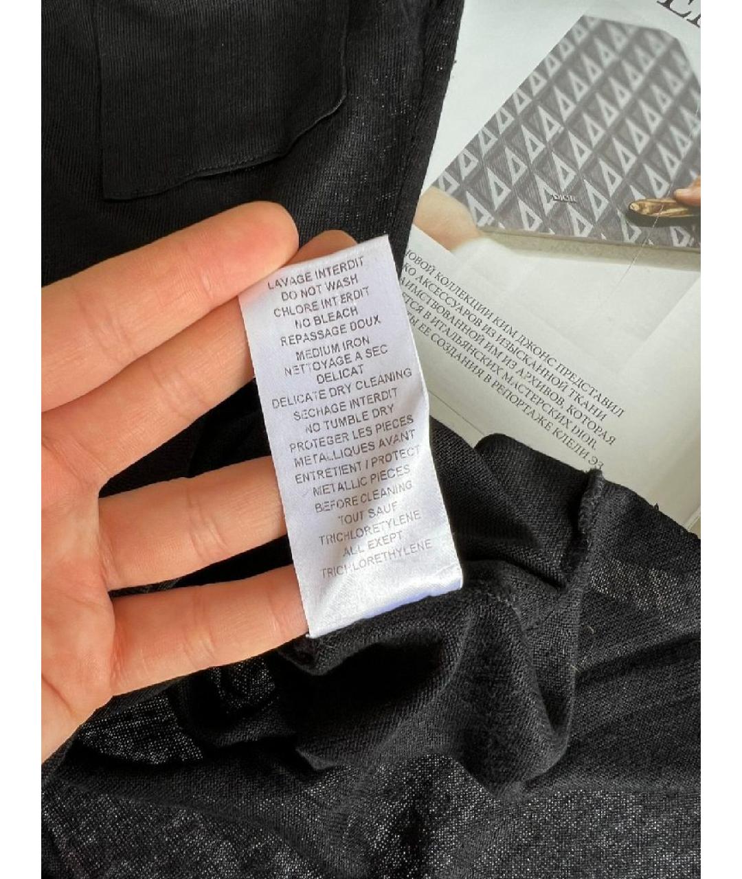 BALMAIN Черный льняной джемпер / свитер, фото 7