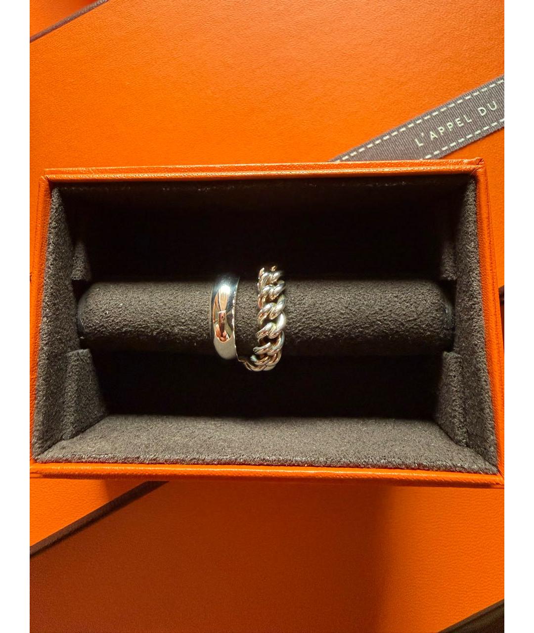 HERMES Серебряное серебряное кольцо, фото 3