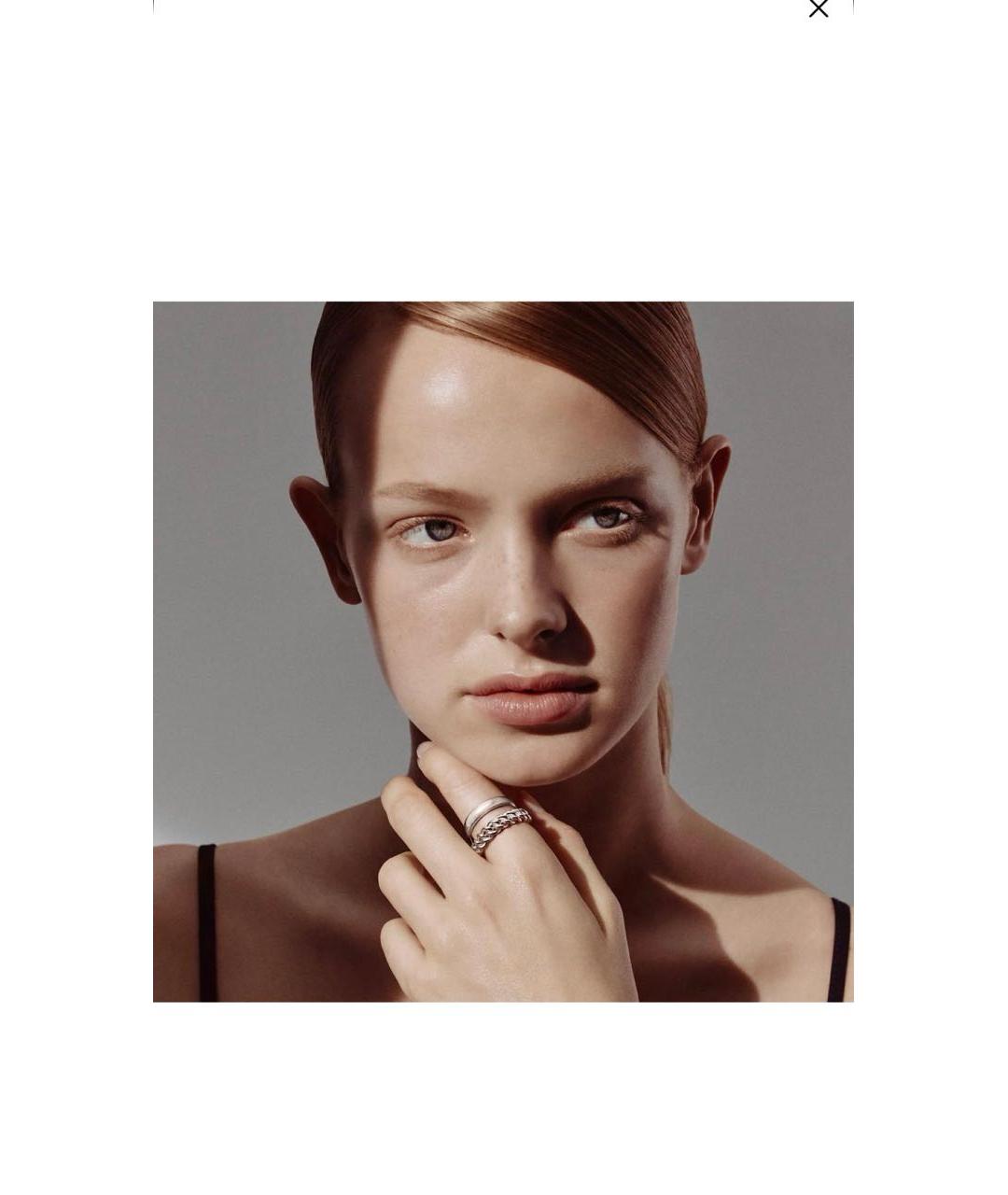 HERMES Серебряное серебряное кольцо, фото 4