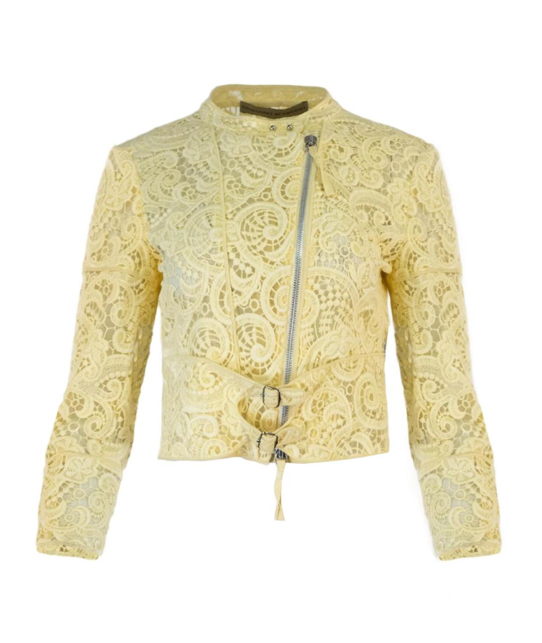 ERMANNO SCERVINO Желтая кружевная куртка, фото 1