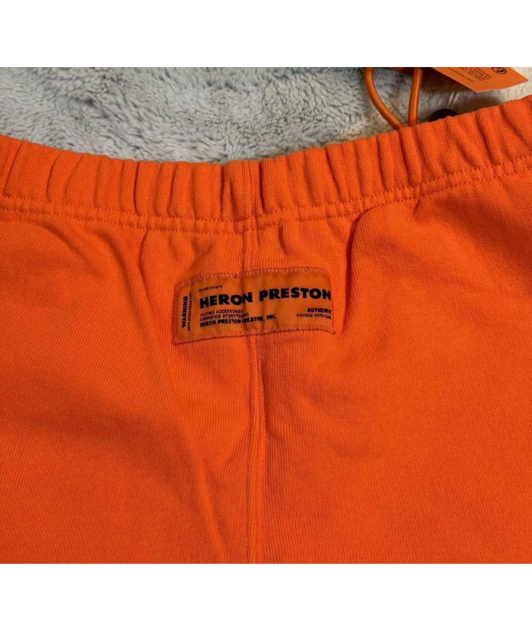 HERON PRESTON Оранжевое хлопковые шорты, фото 3