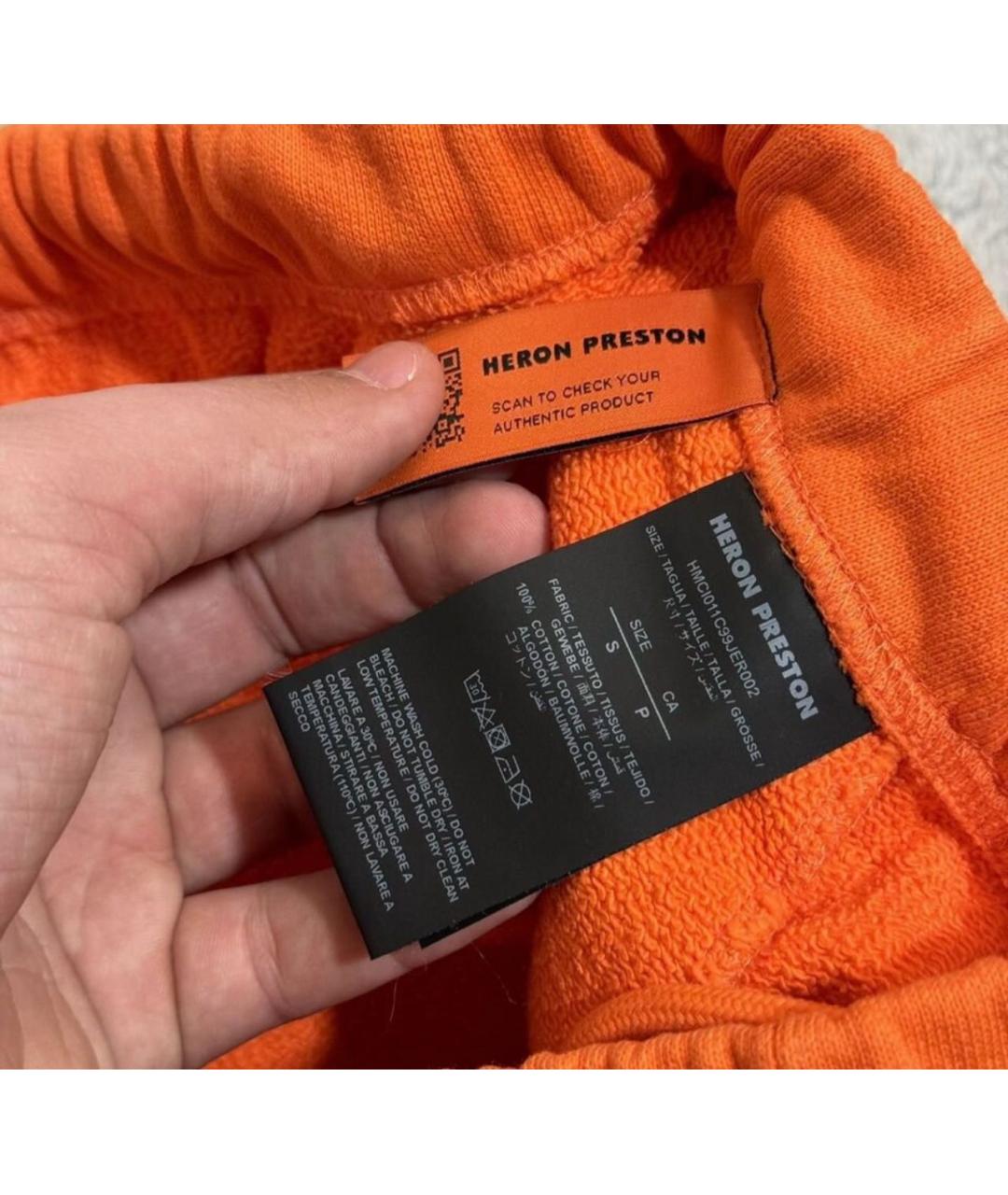 HERON PRESTON Оранжевое хлопковые шорты, фото 5