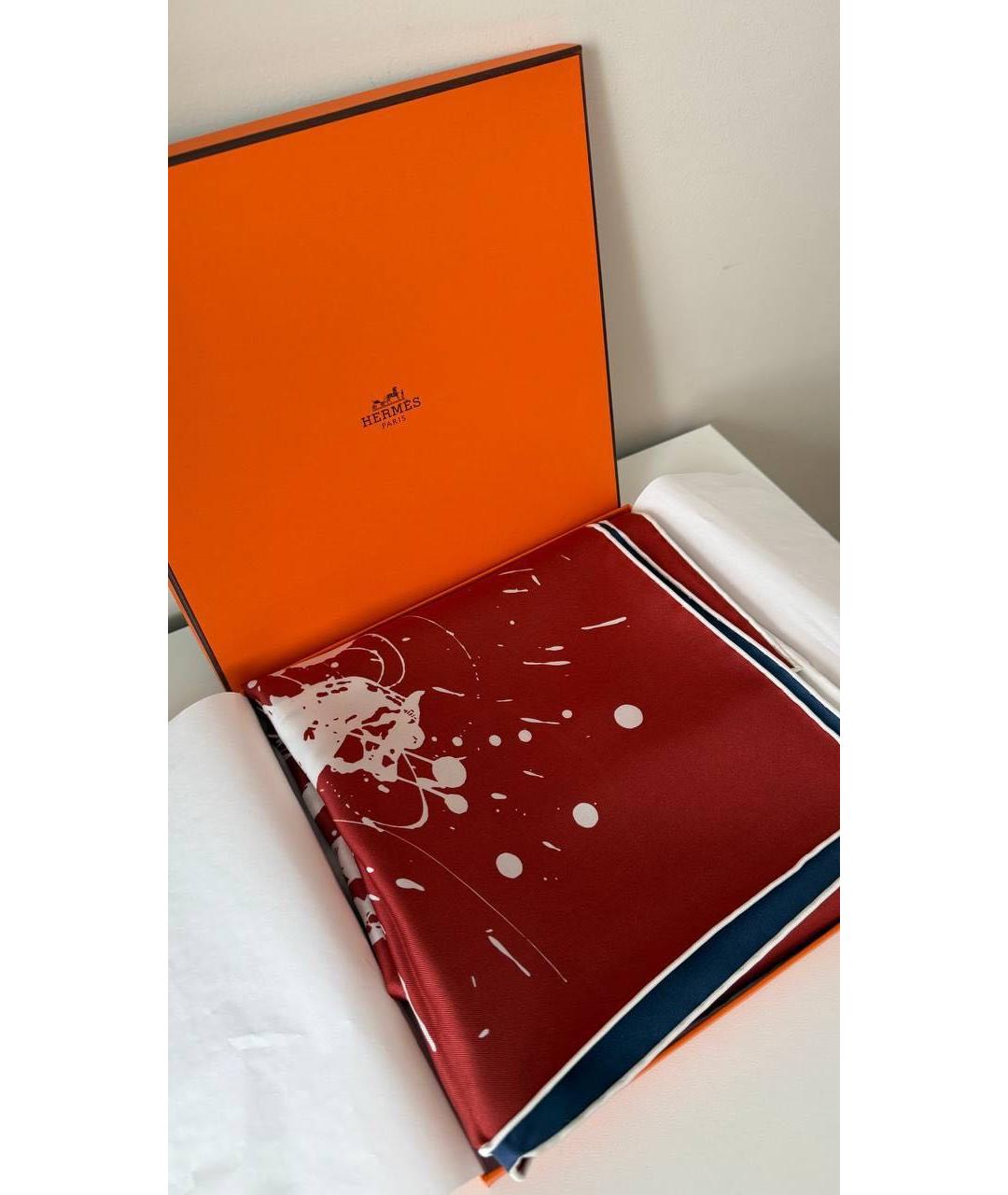 HERMES Мульти шелковый платок, фото 2