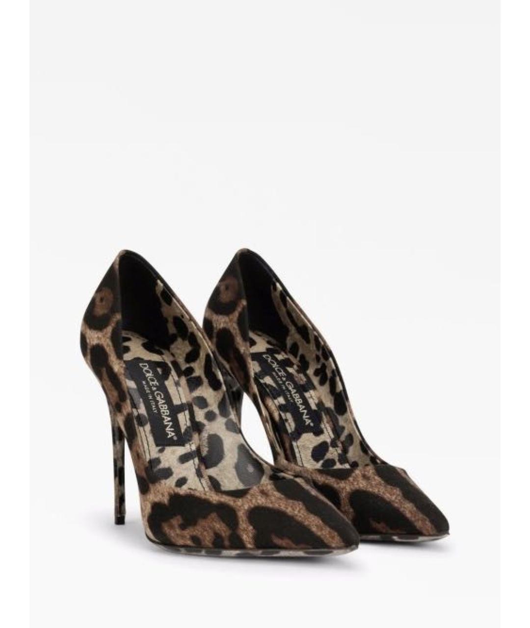 DOLCE&GABBANA Мульти текстильные туфли, фото 2