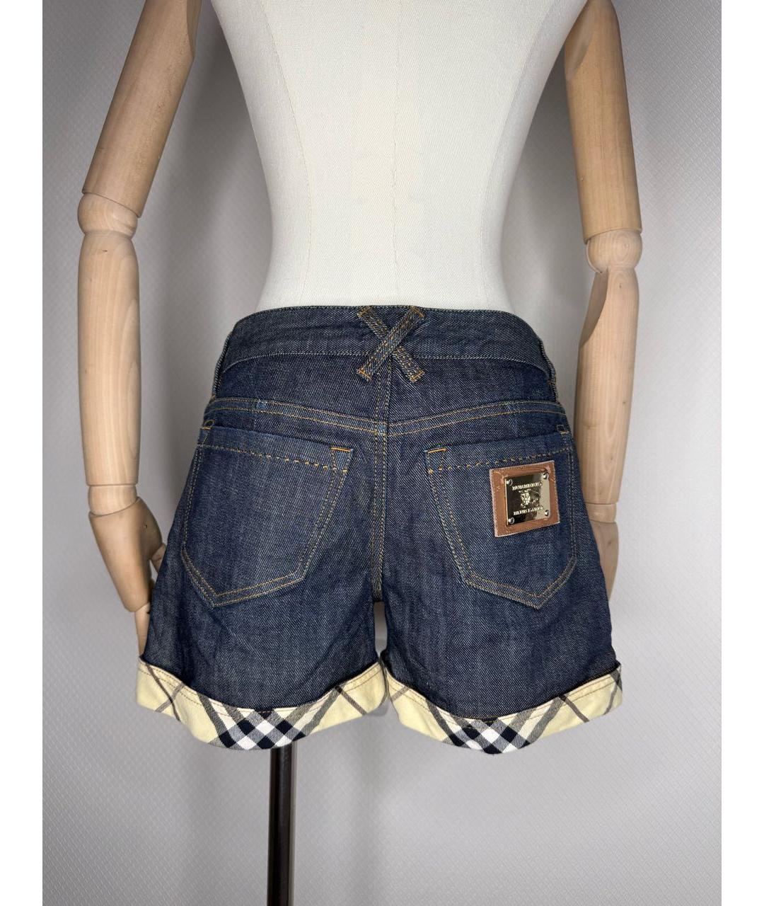 BURBERRY Мульти деним шорты, фото 3