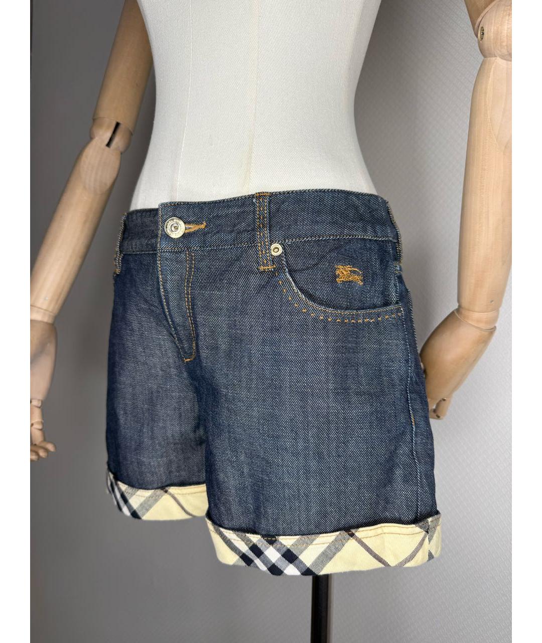 BURBERRY Мульти деним шорты, фото 7