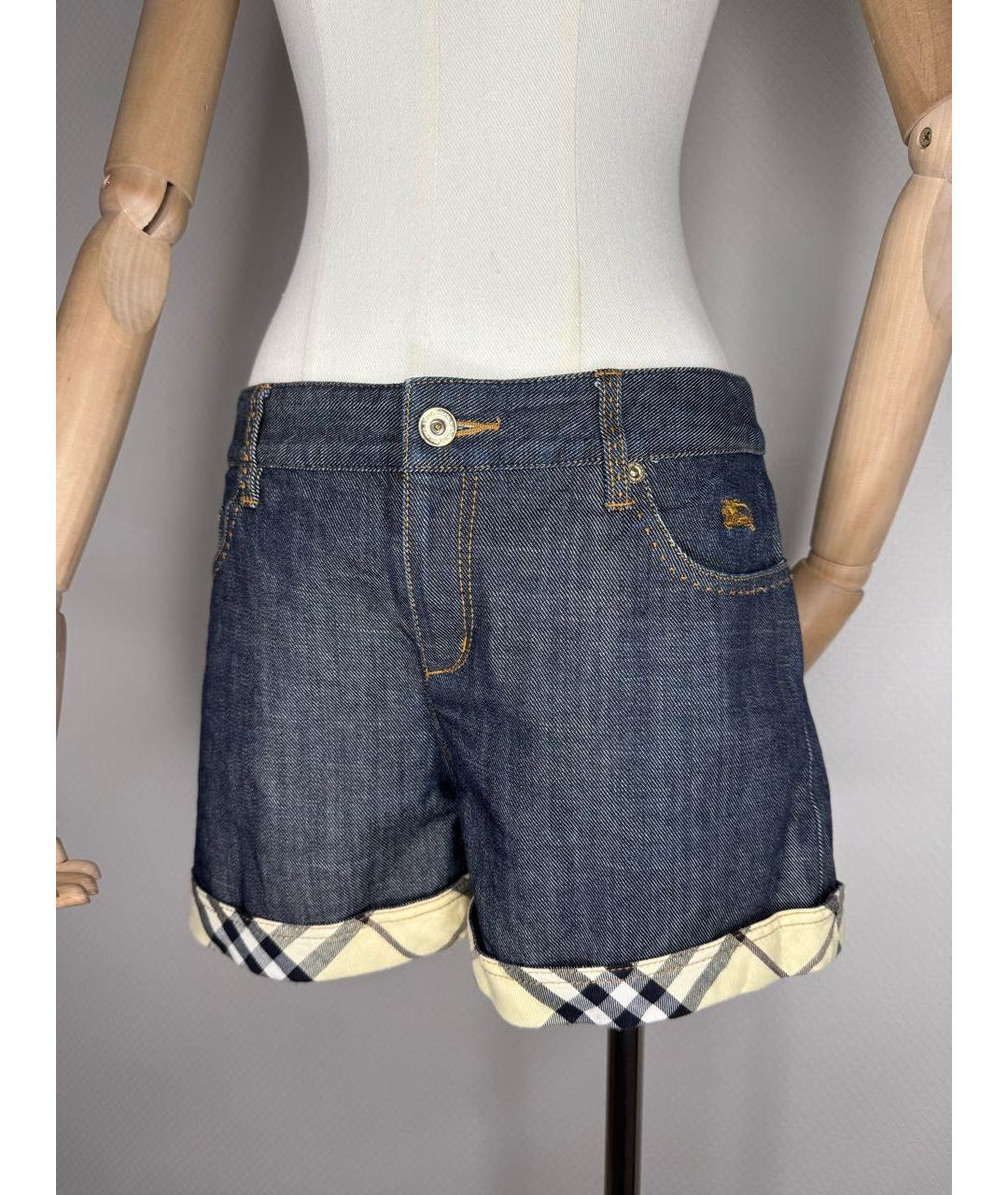 BURBERRY Мульти деним шорты, фото 9
