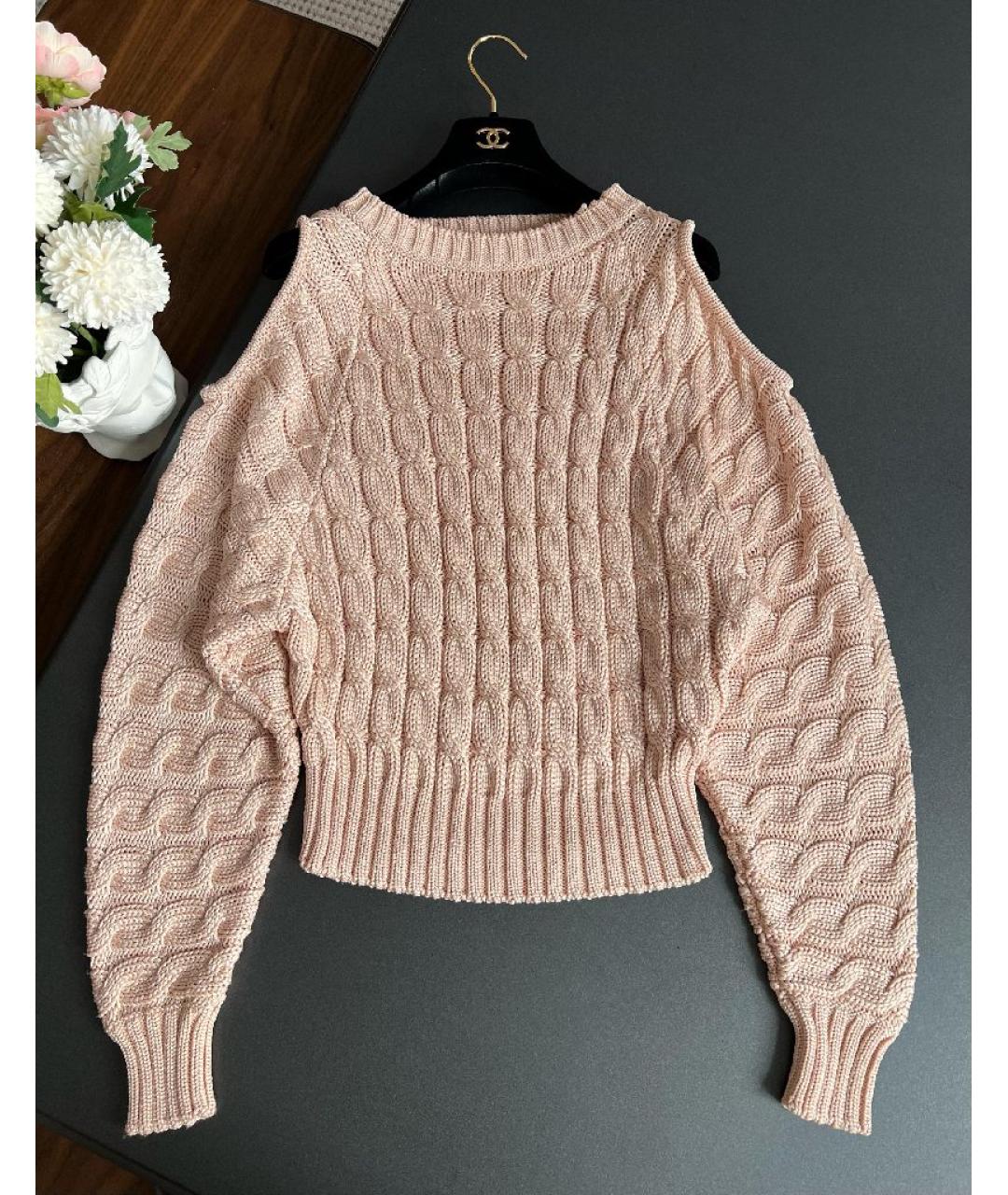 BALMAIN Розовый джемпер / свитер, фото 7