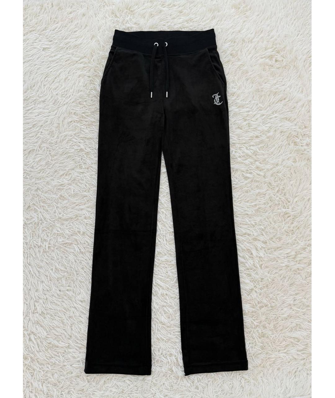 JUICY COUTURE Черные велюровые спортивные брюки и шорты, фото 6