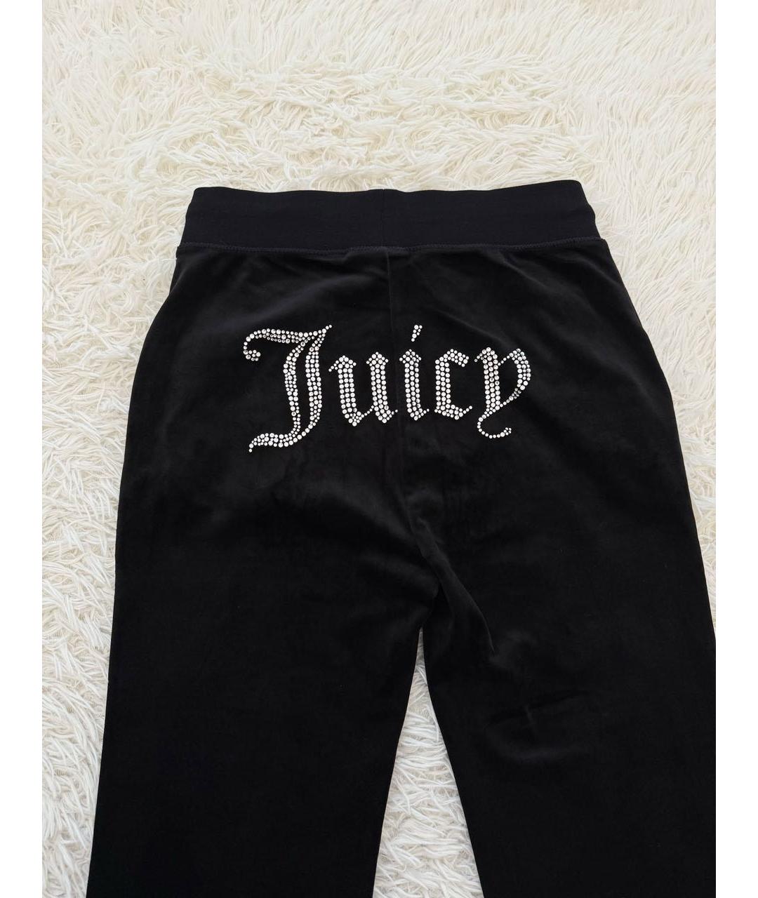 JUICY COUTURE Черные велюровые спортивные брюки и шорты, фото 3