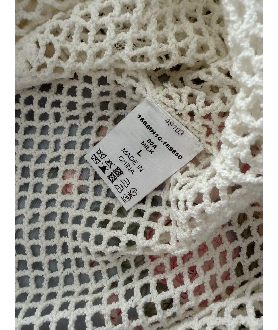 CHLOE Белая кружевная майка, фото 3