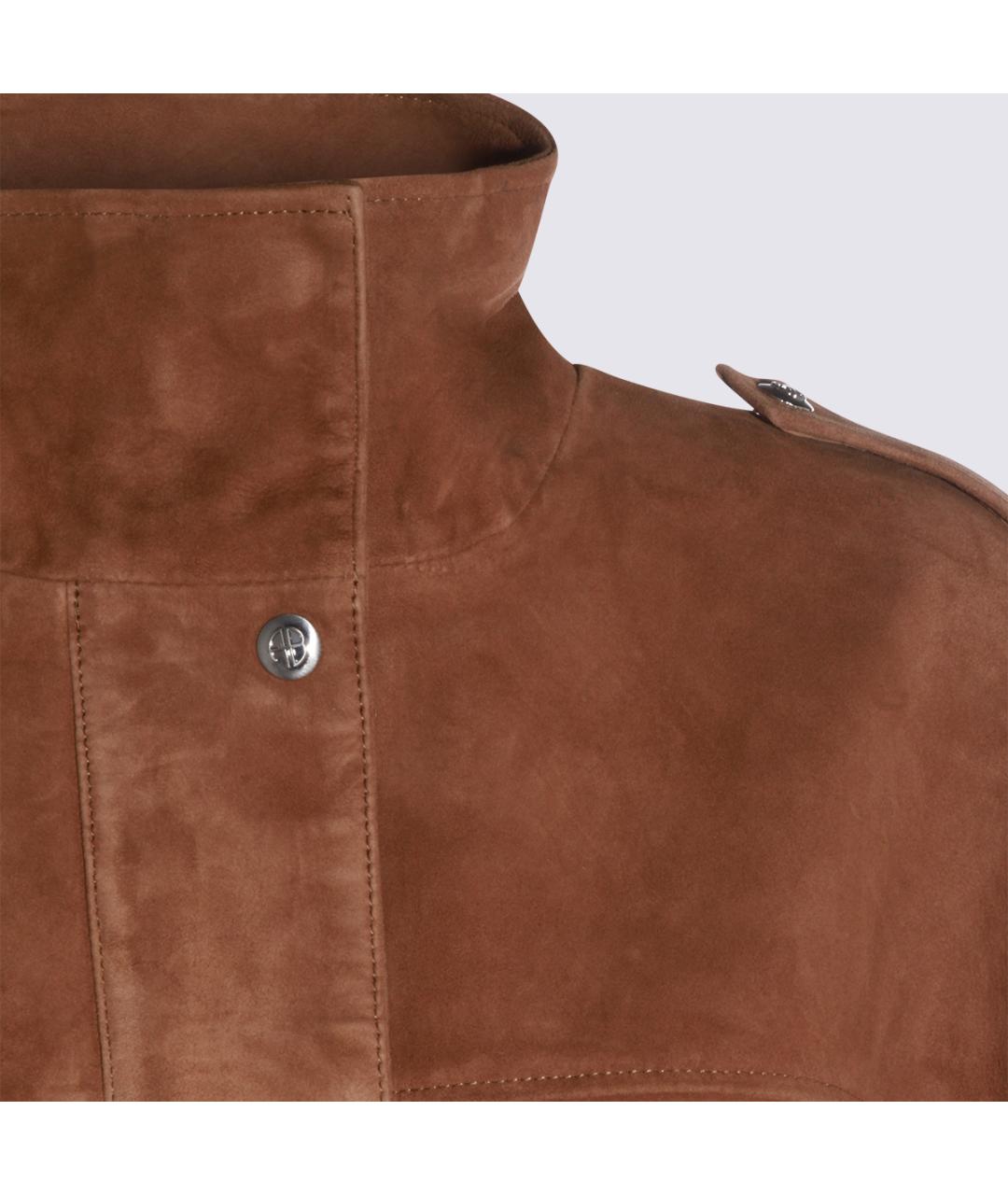 ANINE BING Коричневая замшевая куртка, фото 4