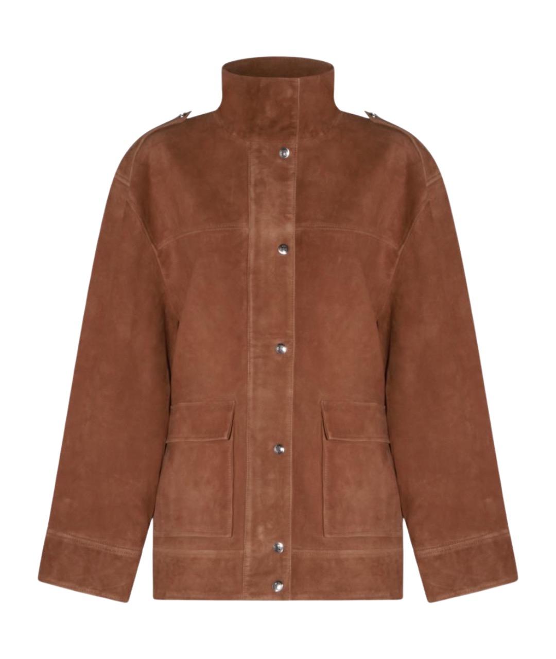 ANINE BING Коричневая замшевая куртка, фото 1