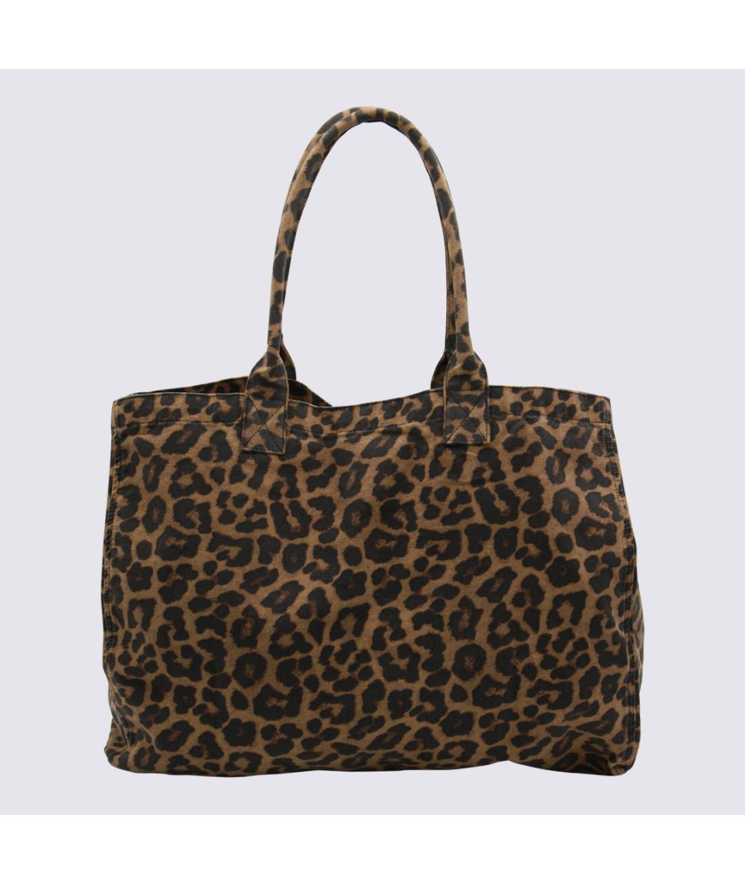 ANINE BING Коричневая хлопковая сумка тоут, фото 3