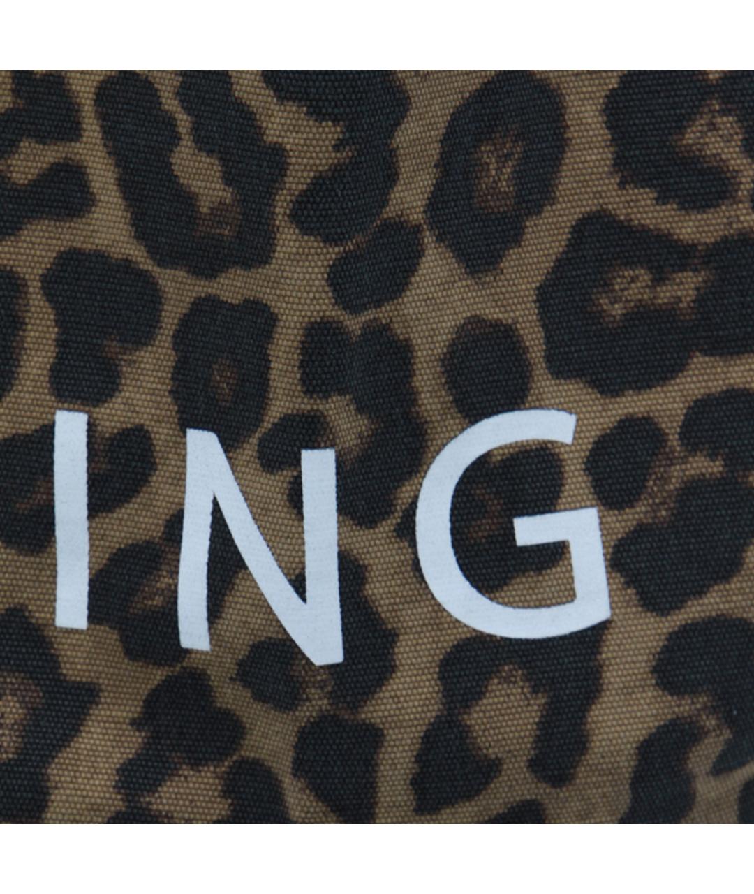 ANINE BING Коричневая хлопковая сумка тоут, фото 4