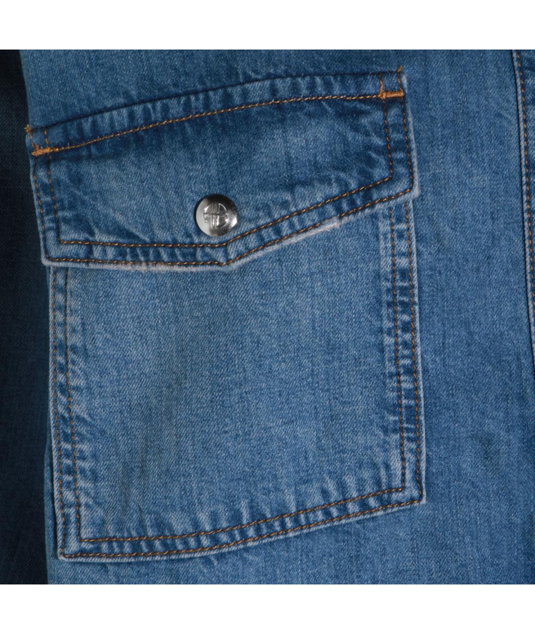 ANINE BING Синяя хлопковая рубашка, фото 3