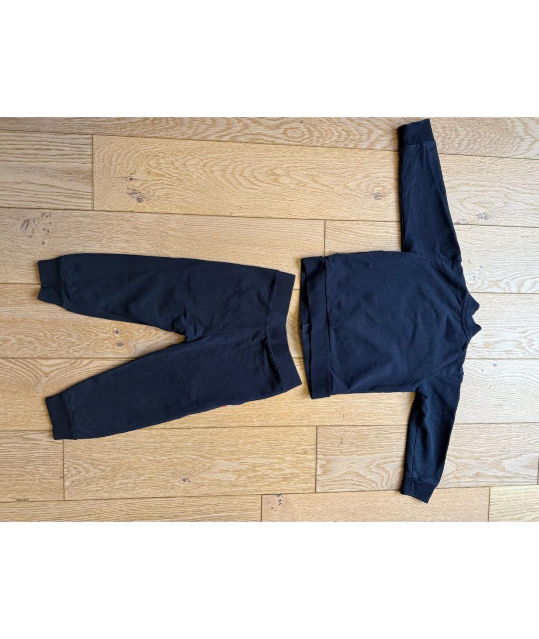 MONCLER KIDS Темно-синий хлопковый комплект, фото 2