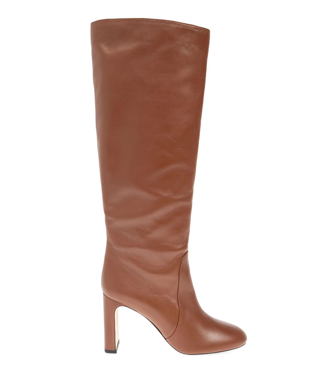 STUART WEITZMAN Коричневые кожаные сапоги, фото 1