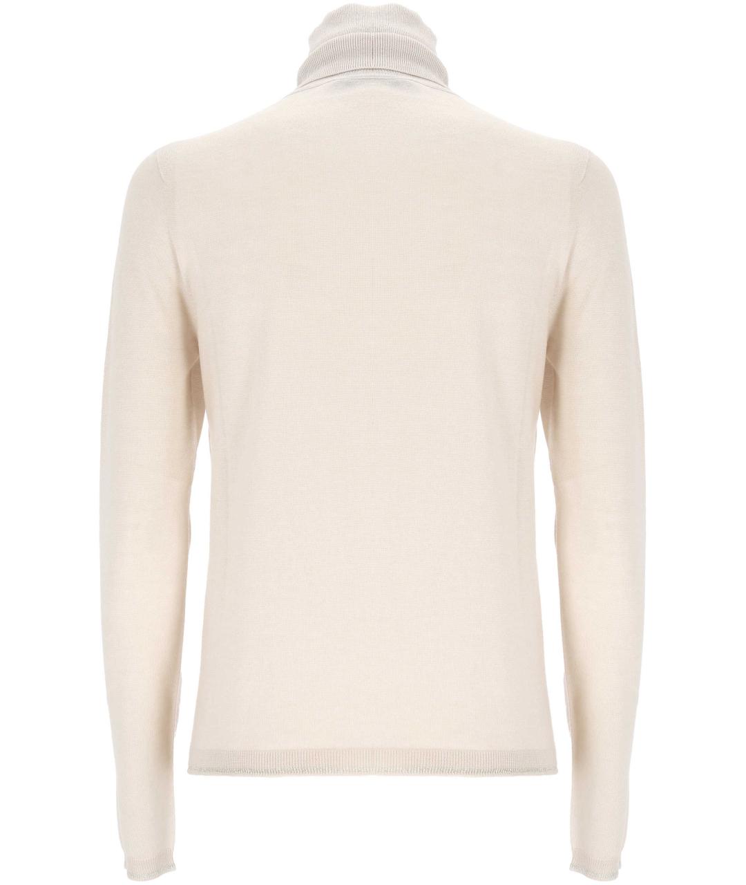 LORENA ANTONIAZZI Бежевая кашемировая водолазка, фото 3