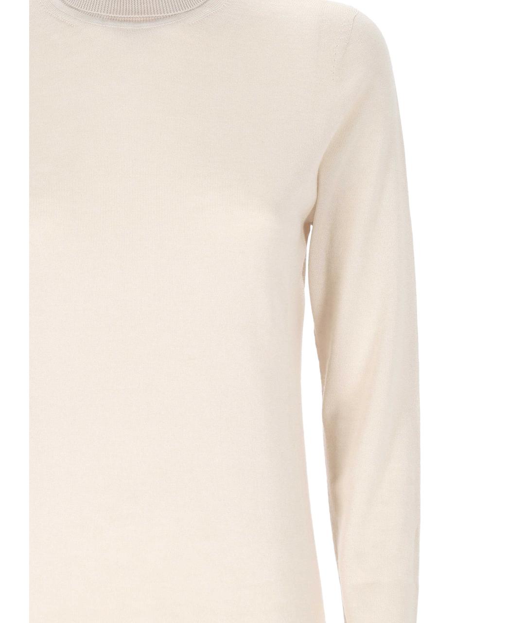 LORENA ANTONIAZZI Бежевая кашемировая водолазка, фото 2