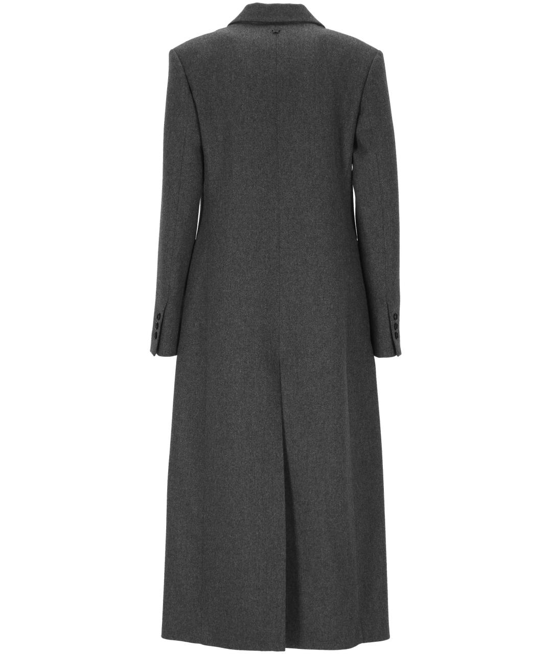 LORENA ANTONIAZZI Серое шерстяное пальто, фото 3