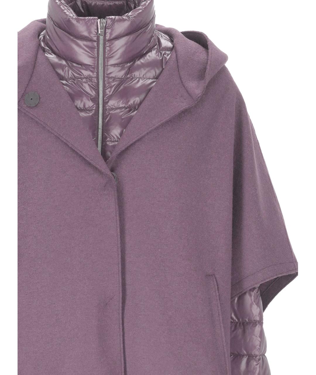HERNO Фиолетовое хлопковое пальто, фото 2