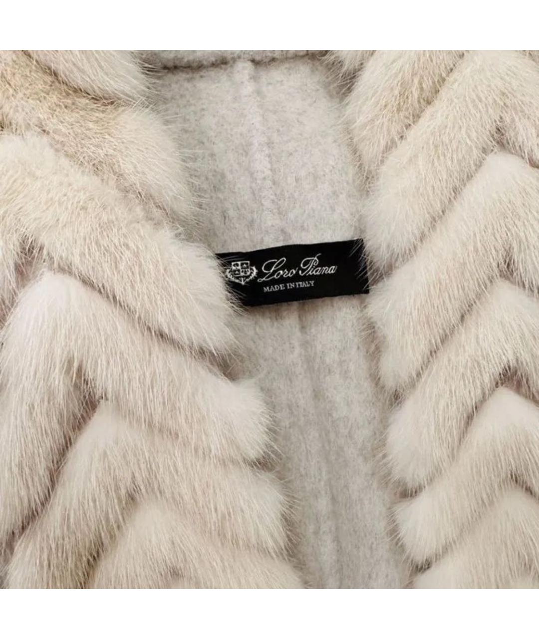 LORO PIANA Бежевое кашемировое пальто, фото 5