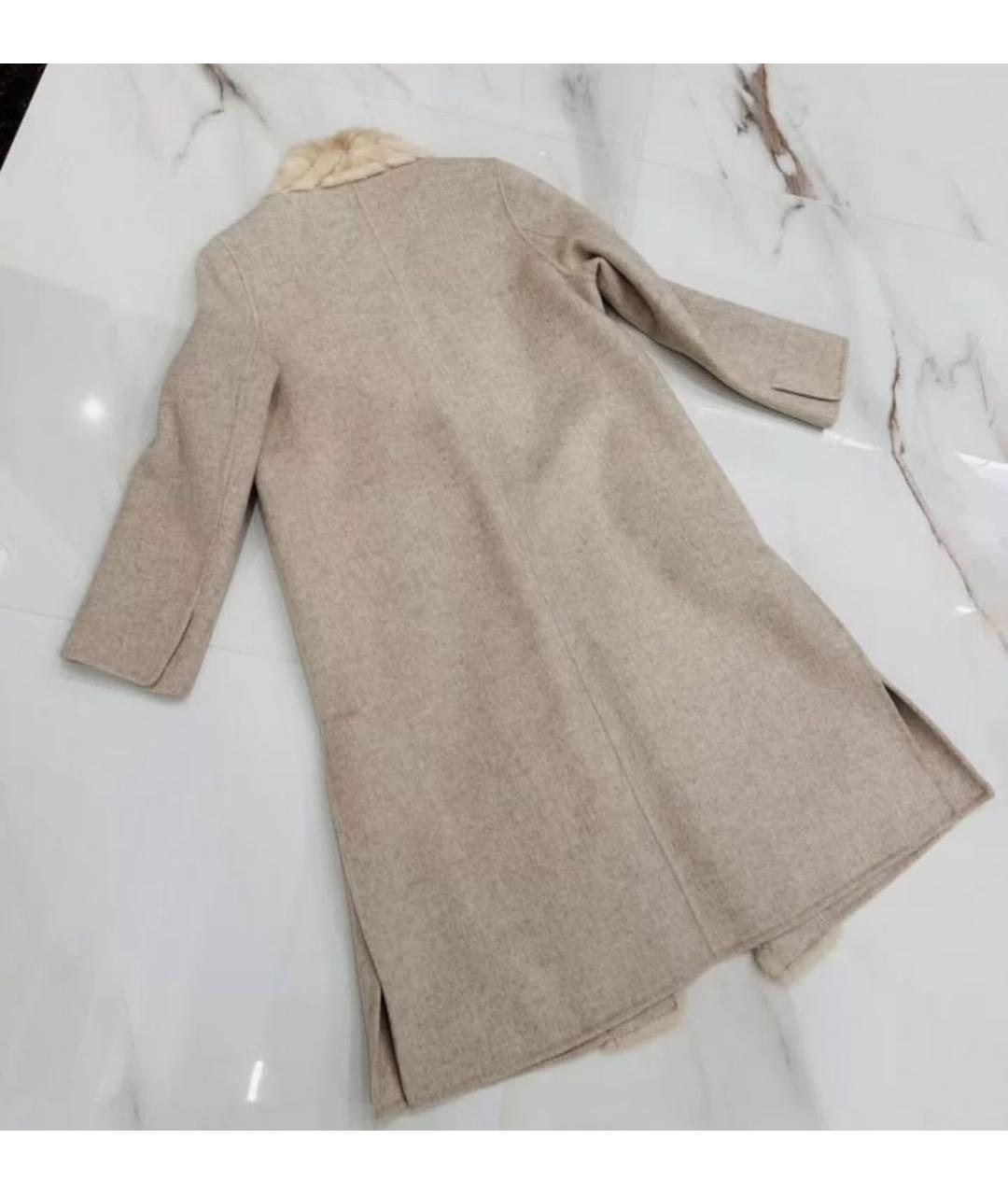 LORO PIANA Бежевое кашемировое пальто, фото 2