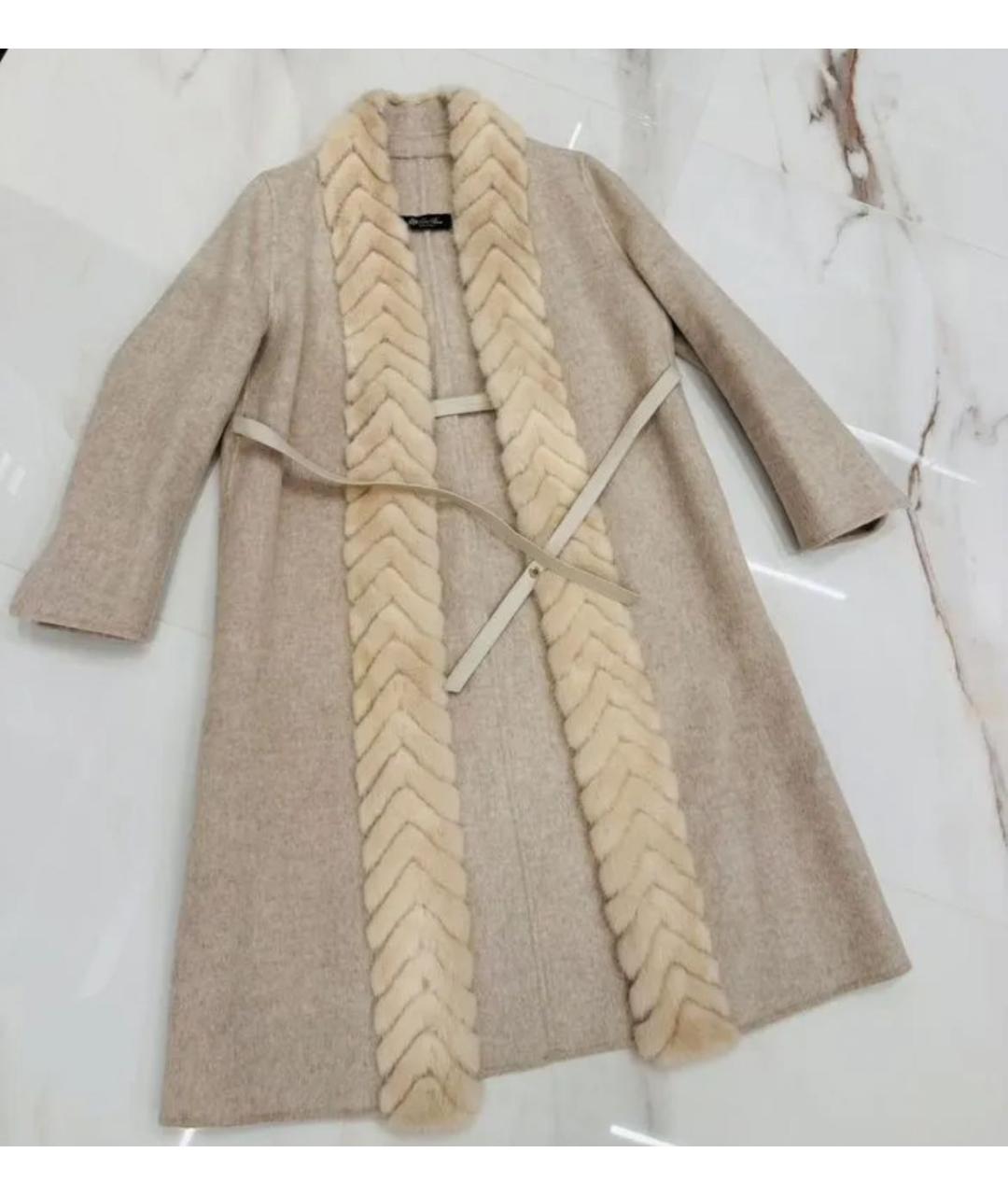 LORO PIANA Бежевое кашемировое пальто, фото 8