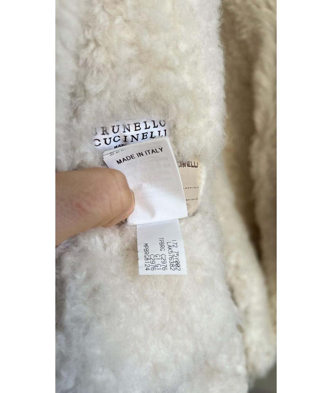 BRUNELLO CUCINELLI Бежевый шерстяной жилет, фото 2