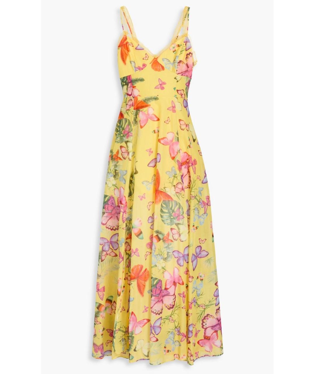 CHARO RUIZ Желтый хлопковый сарафан, фото 4