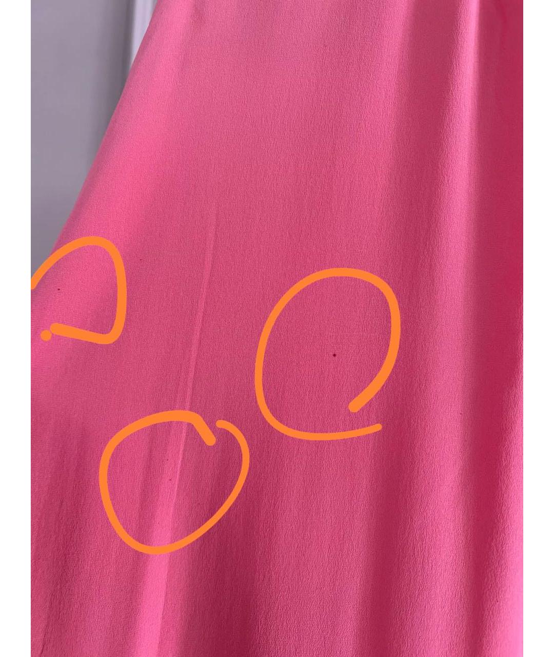 VALENTINO Розовая шелковая рубашка, фото 6