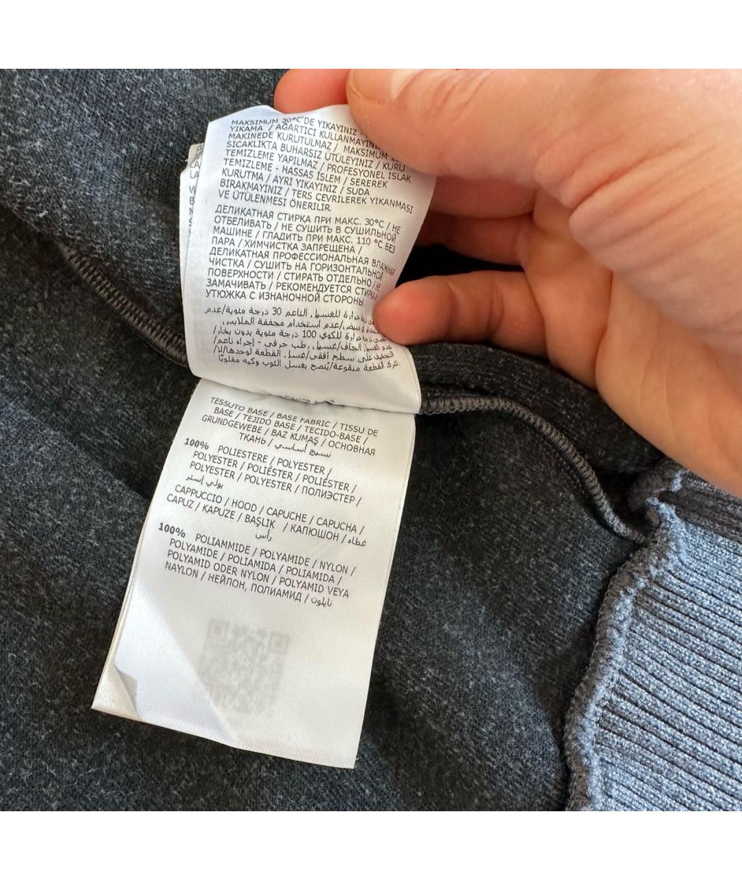 MONCLER KIDS Серый полиэстеровый комплект, фото 6