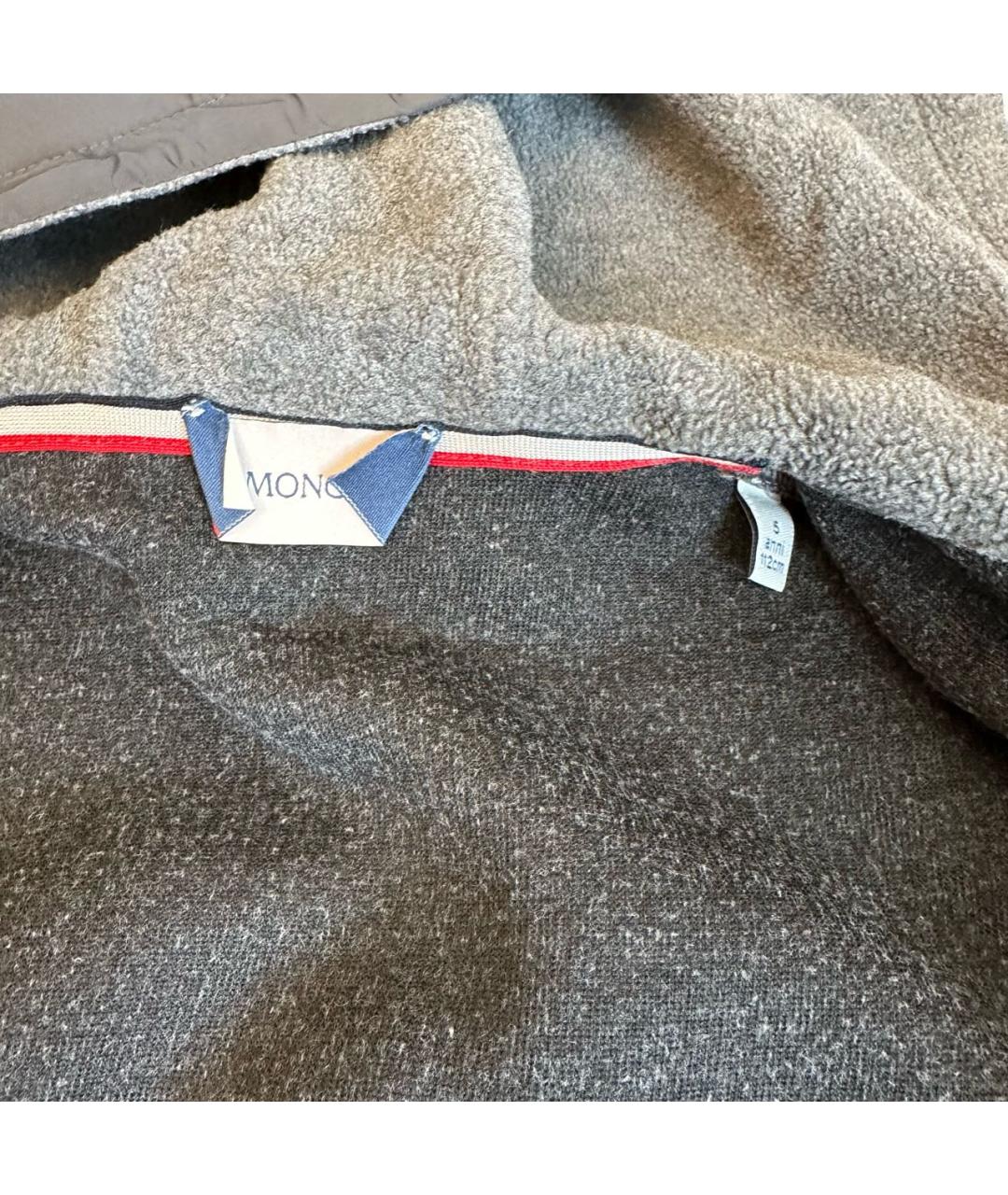 MONCLER KIDS Серый полиэстеровый комплект, фото 4