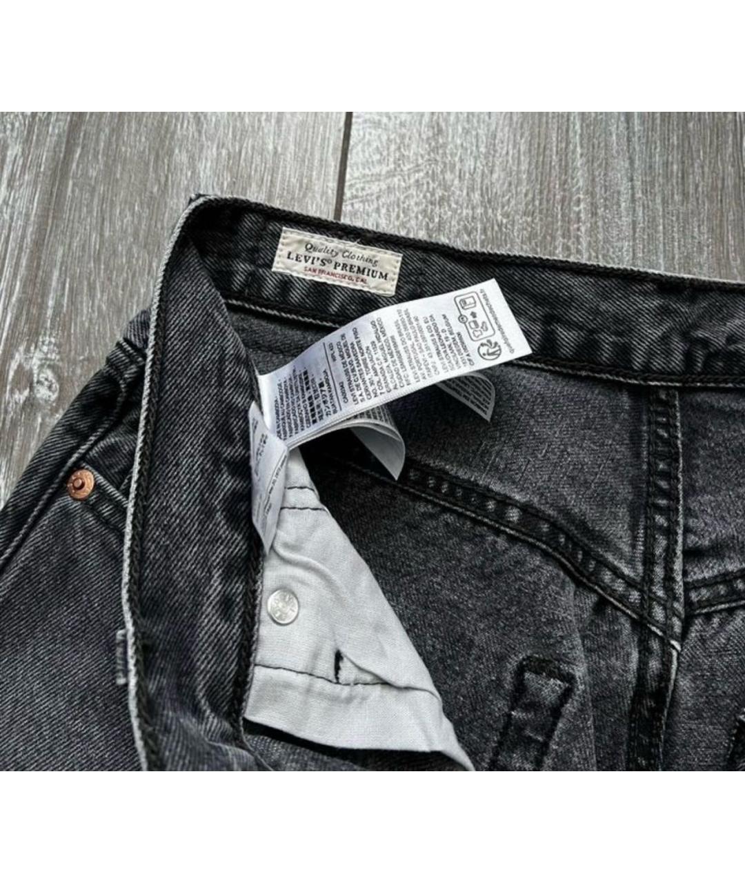 LEVI'S Серые хлопковые джинсы, фото 7
