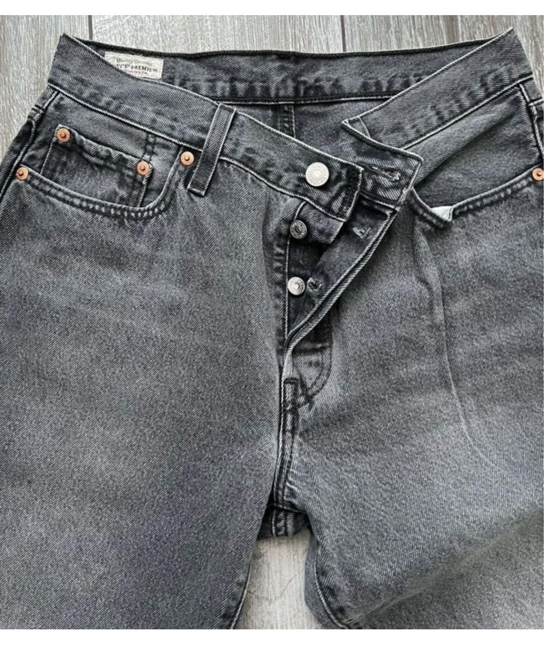 LEVI'S Серые хлопковые джинсы, фото 5
