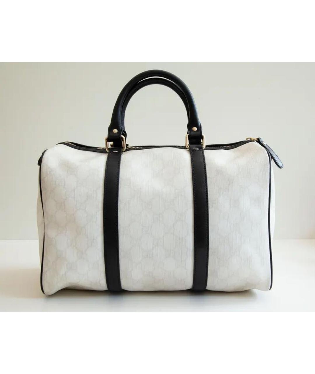 GUCCI Белая кожаная сумка с короткими ручками, фото 3