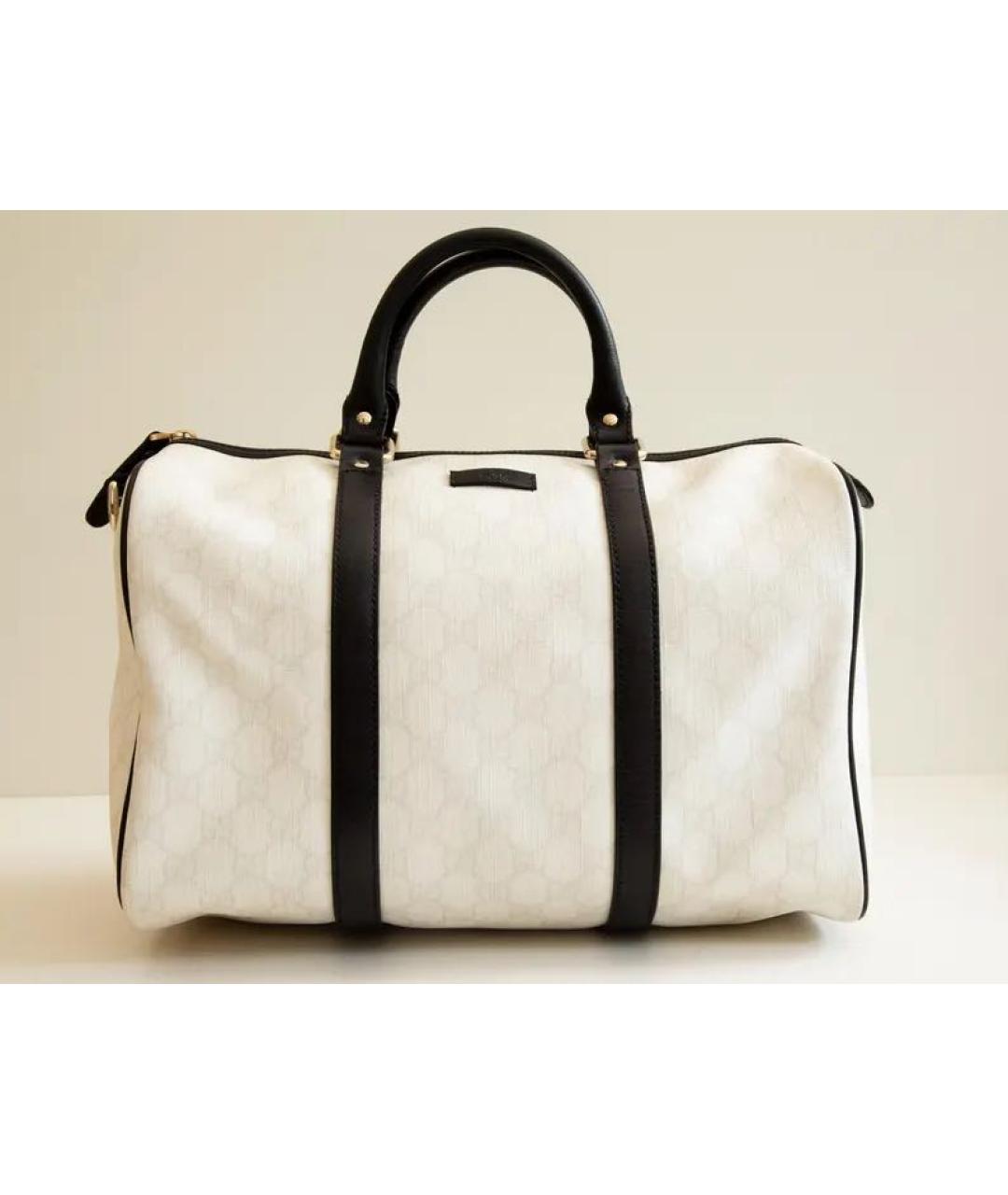 GUCCI Белая кожаная сумка с короткими ручками, фото 8